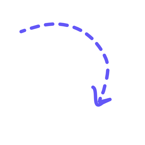 Arrow pointing to examples